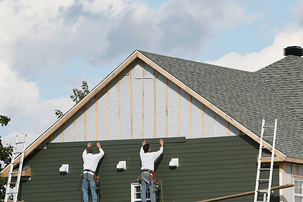Professional Siding Contractor technician working in Moxahala, OH